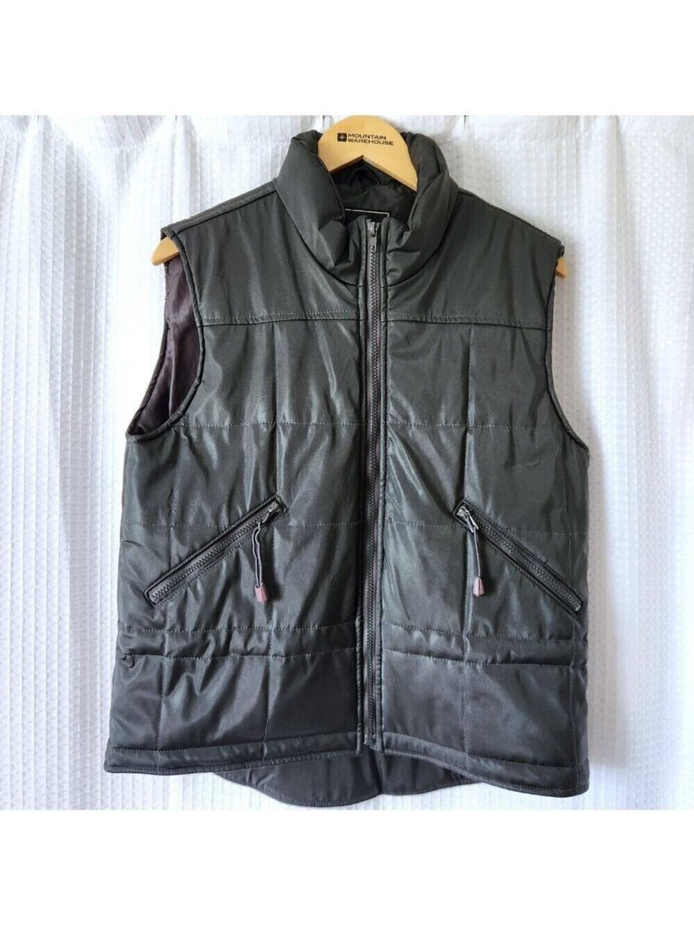 Vintage Fairweather Black Puffer Vest Womens M Gorpcore Utility Quilted Lined
